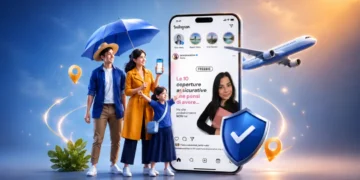 social media in vacanza